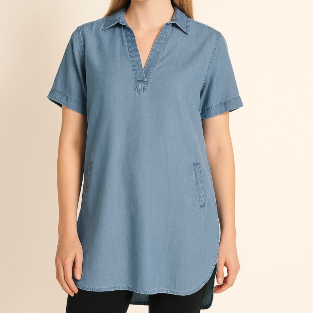 Philosophy Chambray Tunic Shirt M